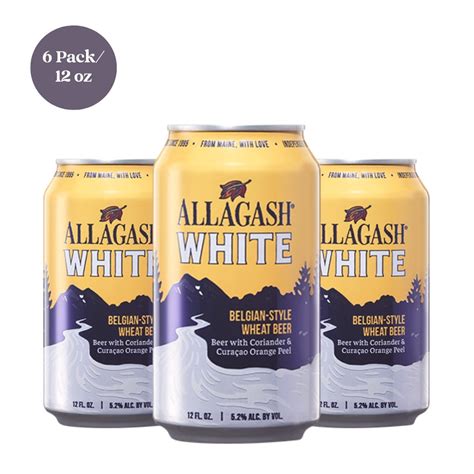 Allagash White Belgian-Style Wheat Beer 6pk 12 fl oz Cans – MMWL