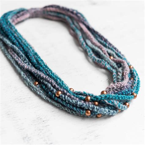 Loops & Threads® Barcelona™ Beaded Crochet Chain Necklace | Projects ...