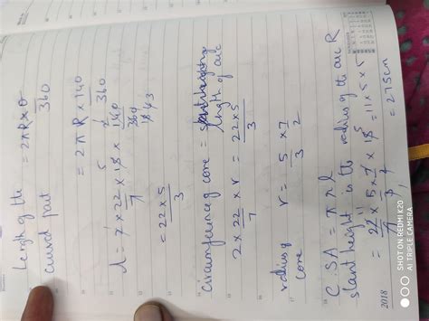 A boy cut a sector containing an angle of 140 from a circle of radius ...