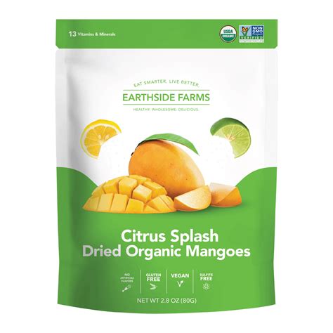 Organic Citrus Dried Mangoes - Healthy Snack Option – Earthside Farms