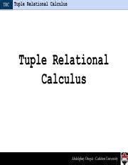 Image result for Tuple Relational Calculus Tutorial