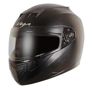 Vega Edge ISI Certified Full Face Gloss Finish Helmet for Men and Women ...