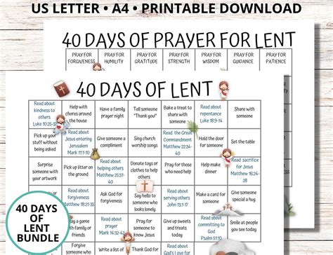 Buy Lent Calendar 2026, 40 Days of Prayer Lent, Lenten Calendar for ...