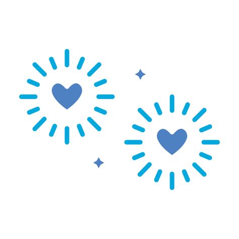 Fireworks - Free love and romance icons