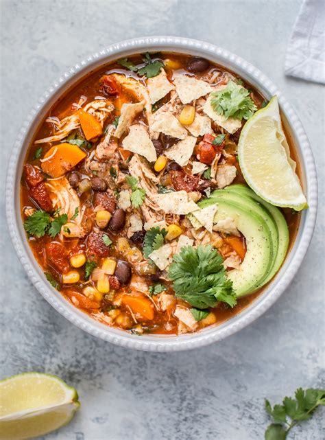 Crock Pot Taco Soup Chicken - Slow Cooker Chicken Tortilla Soup With ...