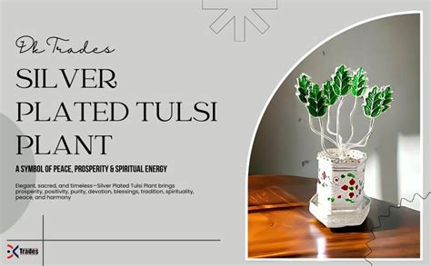 Buy DK trades® Tulsi Plant for Showpiece, Gift, Pooja and Temple Room ...