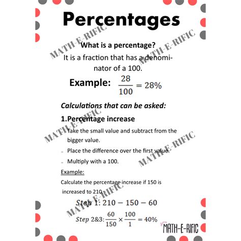 Image result for Percentages Math Explained