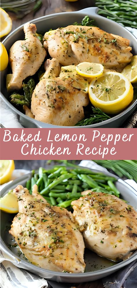 Baked Lemon Pepper Chicken Recipe | Cheff Recipes