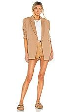 One Teaspoon Studded Bandits Mid Waist Denim Short in Tobacco | REVOLVE
