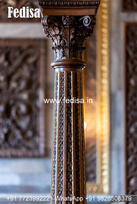 Wooden Pillar Designs for Rich Look - Fedisa