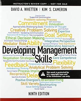 Instructor's Review Copy for Developing Management Skills : Whetten ...