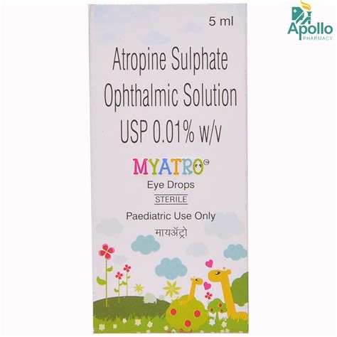 Myatro 0.01% Eye Drops 5 ml Price, Uses, Side Effects, Composition ...