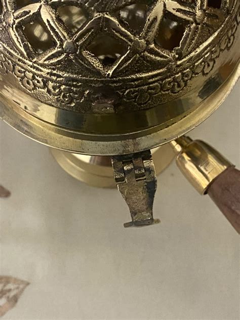 ServDharm Brass Incense Burner Loban Dani Brass Dhoop Dani Aarti Brass ...