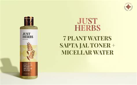 Just Herbs Sapta Jal Ayurvedic Toner + Micellar Water for Skin ...