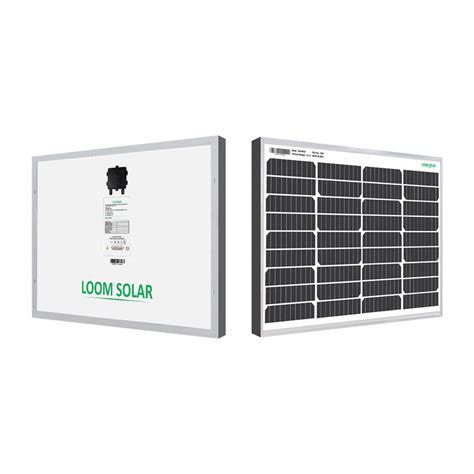 Loom Solar 55 watt - 12 volt Mono Crystalline Panel for DC Appliances