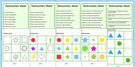 Following Instructions Activity Pack - Primary Resources