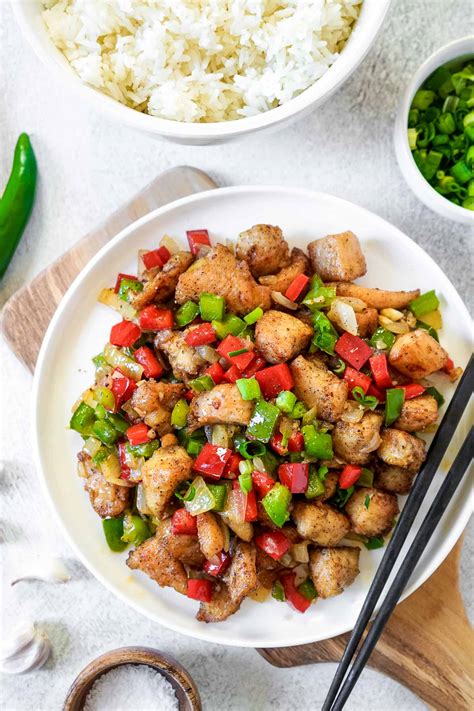 Salt and Pepper Chicken (Healthier Option!) | Get On My Plate