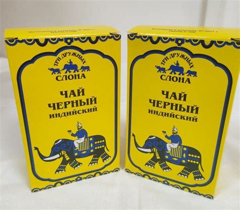 ЧАЙ черный индийский Три дружных слона, 100гр. ГОСТ 32573-2013 - купить ...