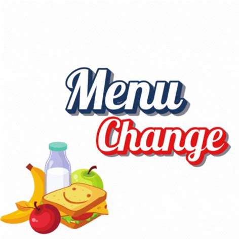 Image result for Lunch Menu Change