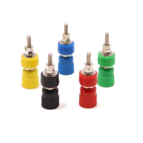 Black S4828 Brass Banana Jack Socket M4 24A 30-60V buy online at Best ...