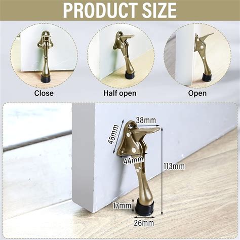 Buy 6 Pieces Heavy Duty Door Stops for Bottom of Door Kickdown Door ...