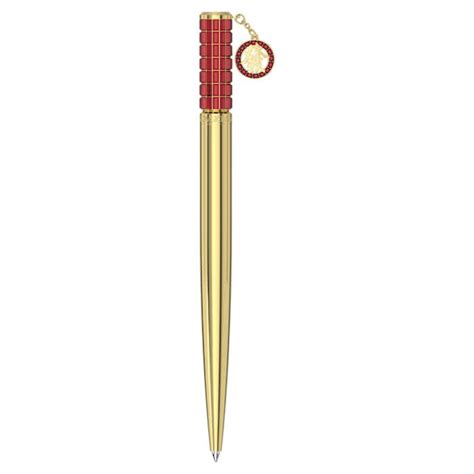 Swarovski Alea ballpoint pen Red, Gold-tone plated 5653396