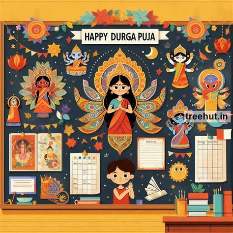 Durga Puja Bulletin Board Ideas, Door Decor, Hallway Display and ...