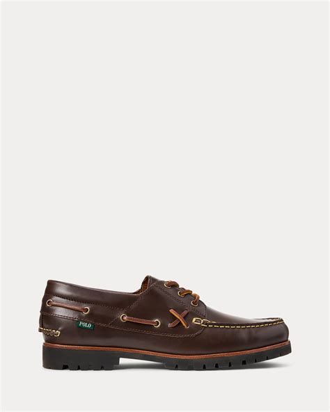 Ranger Leather Boat Shoe for Men | Ralph Lauren® IN