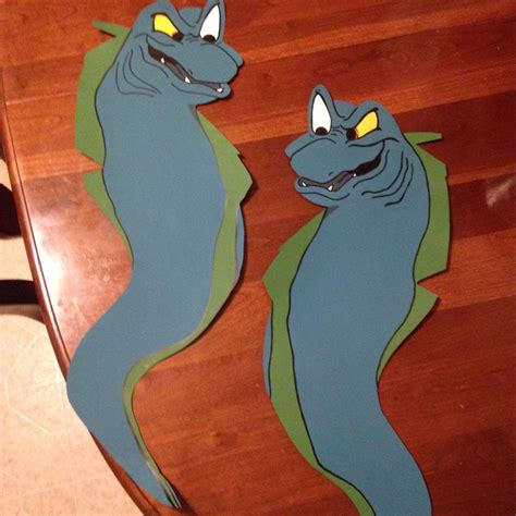 Eels from Little Mermaid I made for trunk or treat. Flotsam and Jetsam ...