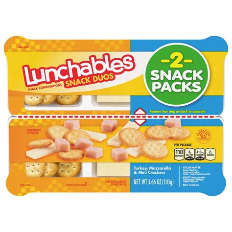 Oscar Mayer Lunchables Snack Duos Turkey Mozzarella and Mini Ritz ...