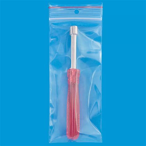 2 1/2 x 6" 4 Mil Minigrip® Reclosable Bags - Hang Hole S-1877 - ULINE