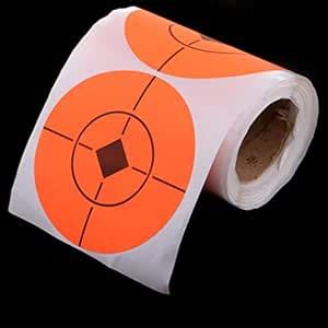 MYADDICTION 100Pcs Paper Target Roll Florescent 3 Adhesive Shooting ...