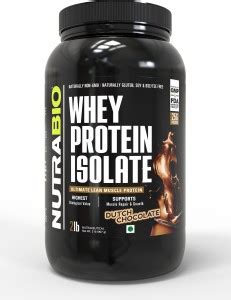 NUTRABIO Whey Protein Isolate Dutch Chocolate_2Lb Whey Protein Price in ...