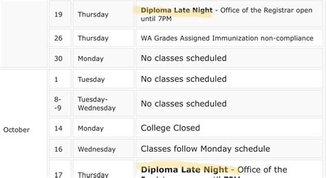 Academic Calendar - Diploma Late Night? : r/Baruch