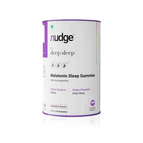 Melatonin Sleep Gummies with Ashwagandha to Reduce Stress | Nudge Wellness