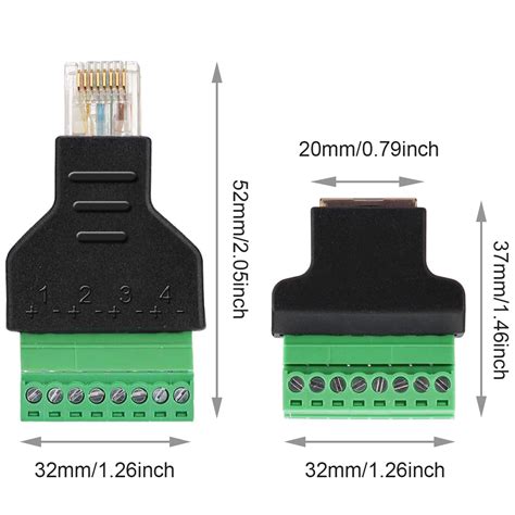 DKARDU RJ45 Male to Female 8 Pin Screw Terminal India | Ubuy