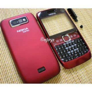 TOTTA Replacement Full Body Housing Back, Body Panel for Nokia E63 -Red ...
