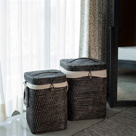 Square Laundry Basket - Black – www.edamame.in