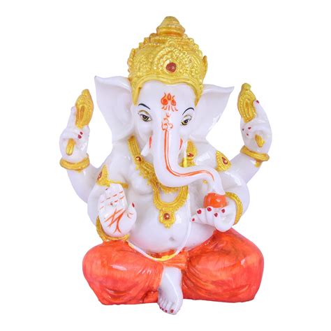 Buy Mr Dev Lord Ganesha Idols for Gift Home Decor Pooja - Big Ganesh ...
