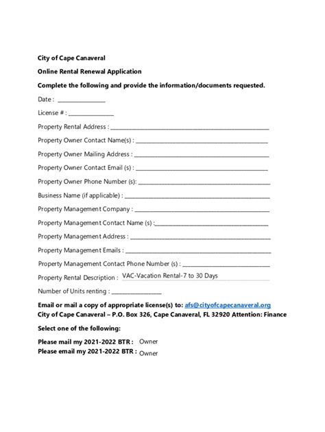 Fillable Online City of cape coral permitting forms Fax Email Print ...