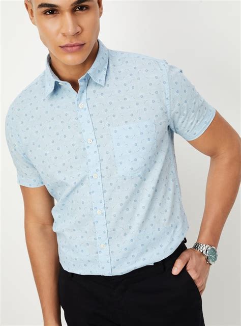 Buy Men Printed Slim Fit Smart Casual Shirt Online at just Rs. 999.0 ...