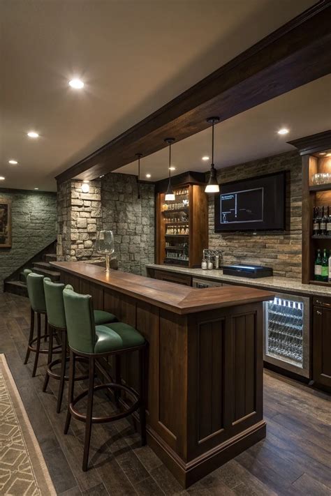 16+ Stylish Modern Basement Bar Ideas - Ferndream