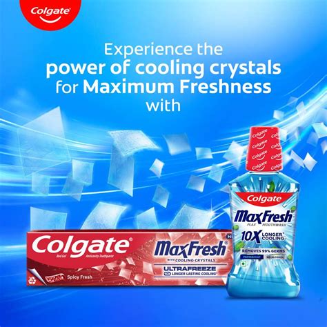 Colgate MaxFresh Toothpaste, Red Gel Paste with Menthol - Spicy Fresh ...