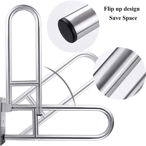 Buy JINER Flip-Up Grab Bars, 23.6-Inch Folding Handicap Bars for ...