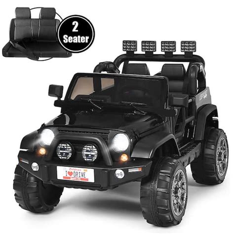Buy 12.6 in 12-Volt Kids Ride On Car 2 Seater Truck RC Electric ...