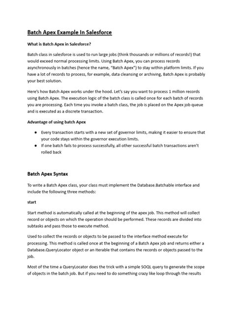 Image result for Batch Apex Example