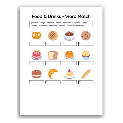 Image result for Fun Italian Worksheets