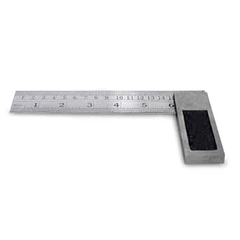 B K JAGAN & CO Stainless Steel Try Square Scale Ruler Measurement Tool ...