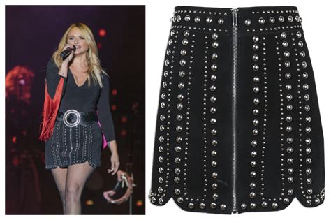 Lot Detail - Miranda Lambert Stage-Worn Black Suede Mini-Skirt