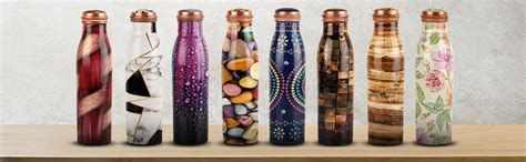 Cello Cop- Pura Good Earth Copper Bottle, 1000 Ml, Dew, Set of 1 ...